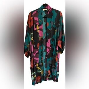 Anthropologie MAEVE Women’s Kimono Open Jacket Duster Kira Floral Size XS/S